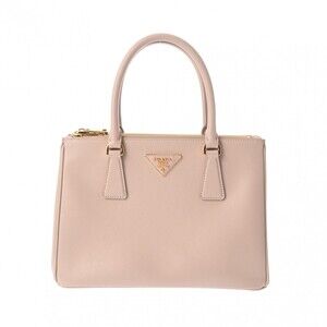 PRADA Galleria Pink Beige Pink Tan Saffiano Handbag
